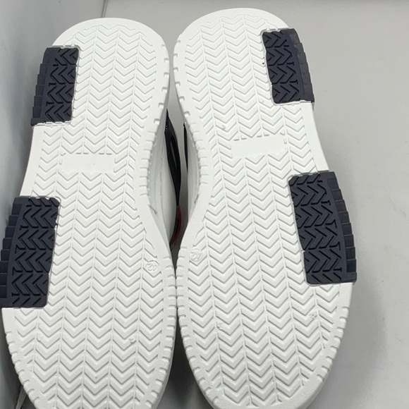 Men’s white and blue fashion sneakers, size 8.5 - Picture 7 of 9